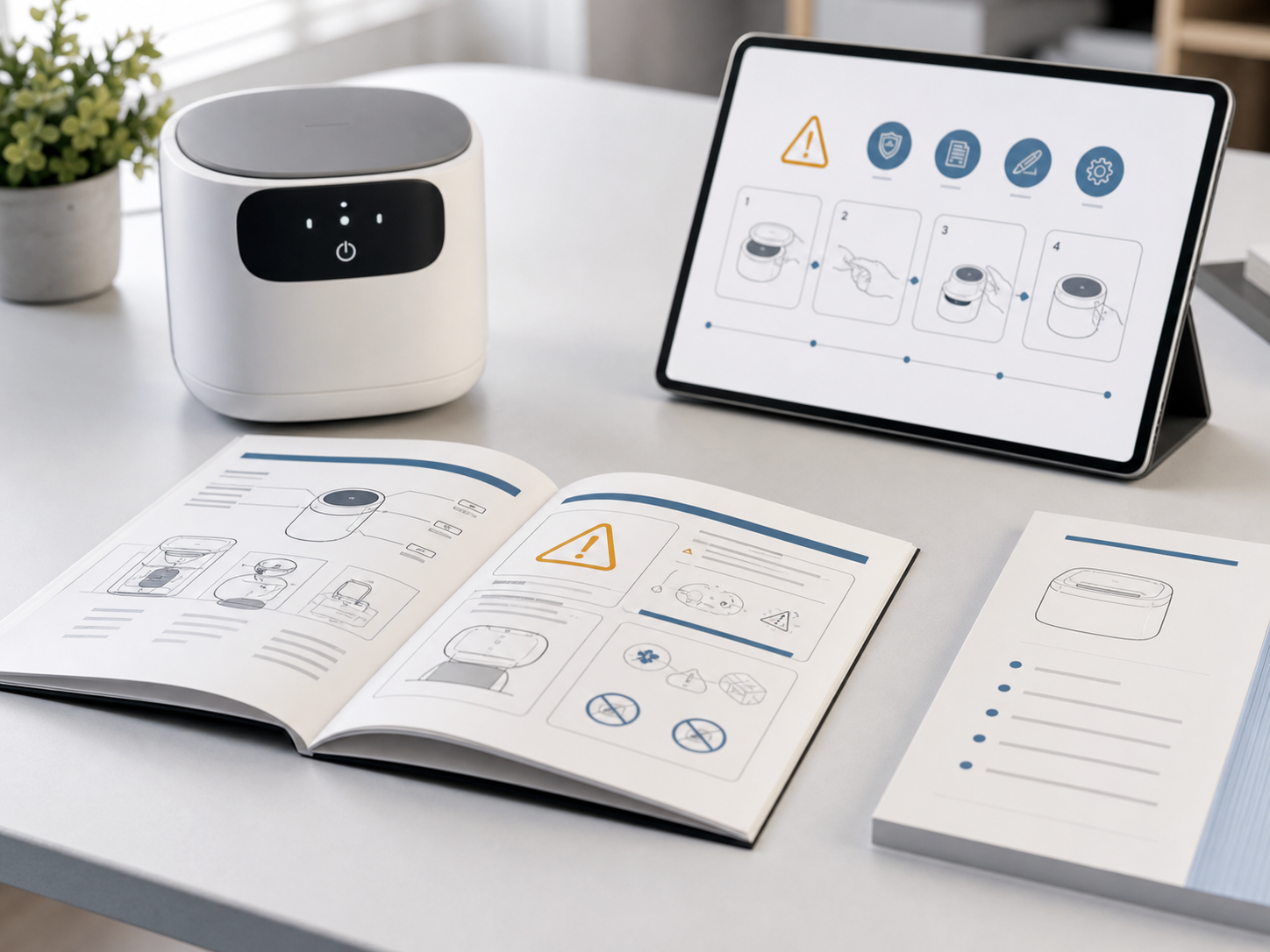 家電・IoT機器メーカー向けの取扱説明書作成イメージ